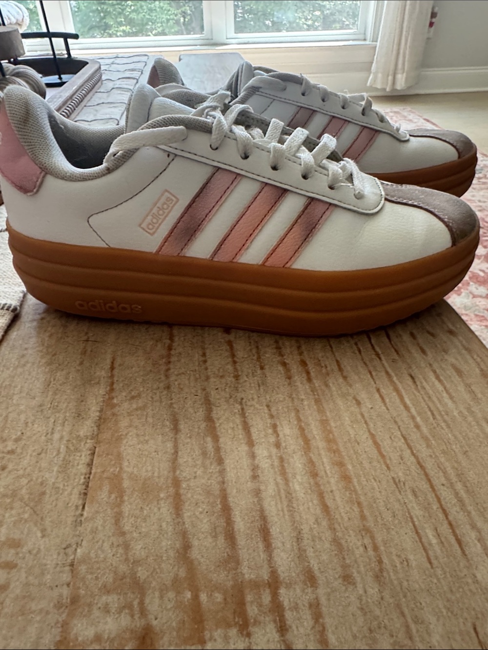 Adidas Kids Platform Sneaker Size 4